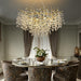Gold Crystal Chandelier 43 Inch Tree Branch Chandelier 12-Lights