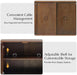 58" Fluted Sideboard Buffet Cabinet with Storage, Walnut