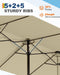 15 Ft Large Patio Umbrella with Lights, 36 LED Lights Double-Sided Patio Umbrella with Weighted Base for Poolside Garden Backyard