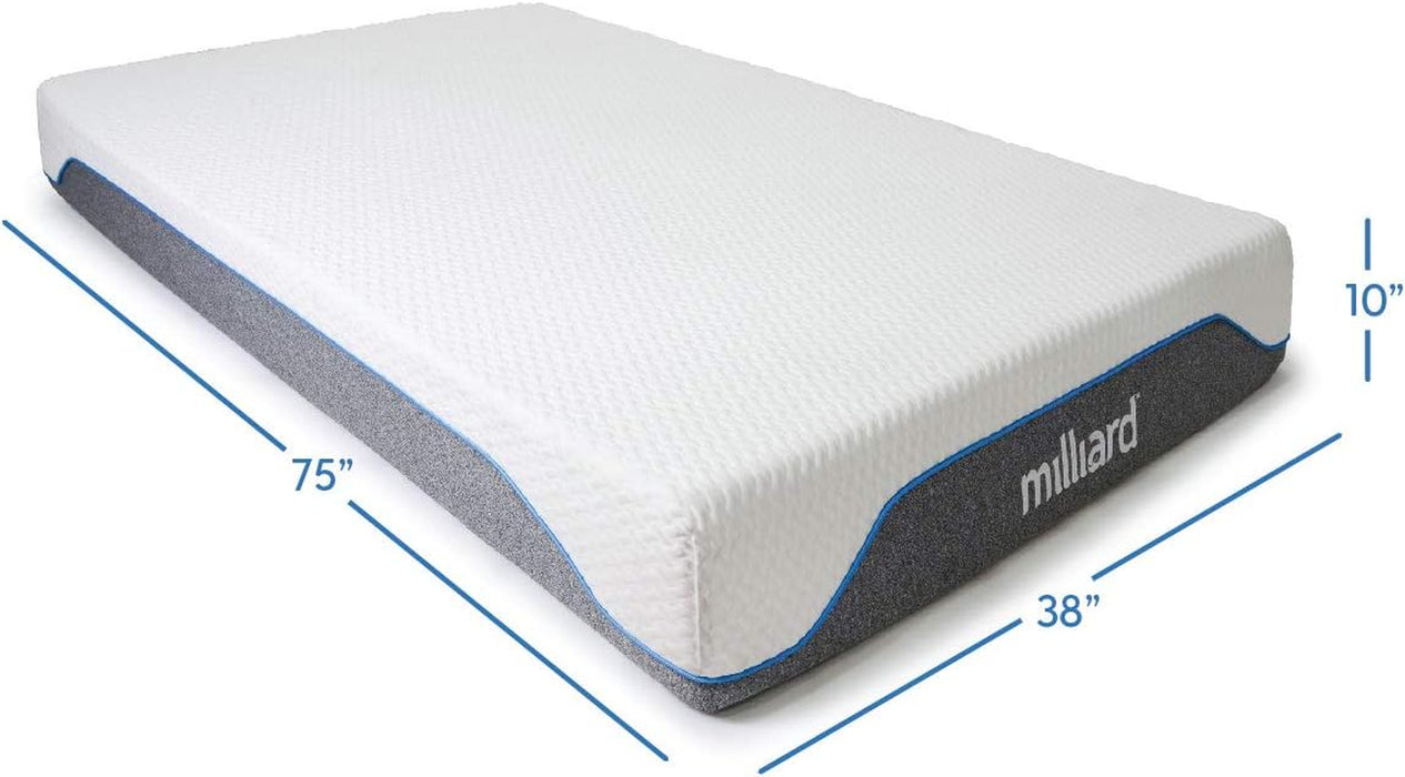 10-Inch Memory Foam Twin Size Mattress, Pressure-Relieving - Firm Memory Foam Mattress, Best Mattress for Classic Comfort, Restful Sleep Mattress Firm - Soft Memory Foam Mattress