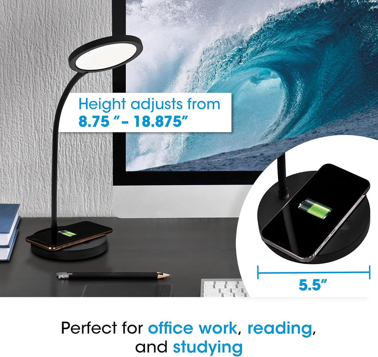 LED Workstation Lamp With Wireless Charging Adjustable