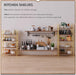 No Assembly Folding Bookshelf Book Shelves, 5-Tier 62.2"" H Collapsible Foldable Bookcase Storage Industrial Shelf for Living Room Bedroom Office