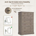 Farmhouse Dresser for Bedroom, 7 Drawers Dresser, 51.4"Tall Dressers Chest of Drawers with Hand Carved Panel, Large Wood Closet Storage Organizer Rustic Dressers for Bedroom Living Room Hallway