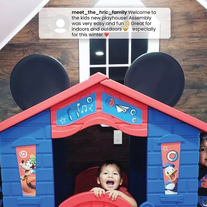 Mickey Mouse Plastic Indoor,Outdoor Playhouse with Easy Assembly