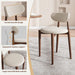 Modern Wooden Dining Chairs Set of 4, Upholstered Kitchen Chairs