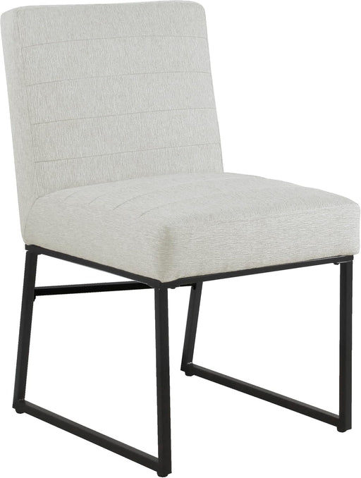 Channeled Metal Dining Chair - Sustainable Gray Woven (Single Pack)