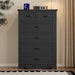 Tall 6-Drawer Dresser With Anti-Tipping Wood Storage