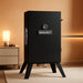 ® 30-Inch Electric Vertical BBQ Smoker with Analog Temperature Control, Chrome Smoking Racks and 535 Cooking Square Inches in Black, Model MB20070210