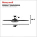 Ceiling Fans Carmel, 48 Inch Contemporary Indoor LED Ceiling Fan with Light, Remote Control, Dual Mounting Options, Dual Finish Blades, Reversible Motor - 51912-01 (Black)