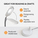 Natural Daylight Floor Lamp - Craft Light Floor Standing for Reading, Crafting, Sewing - Adjustable Gooseneck - Task Lamps for Living Room, Bedroom, Office