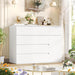 White Dresser, Dresser for Bedroom, Wide Chest of Drawers