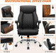 Ergonomic Office Chair, Executive Leather Desk Chair with Lumbar Support