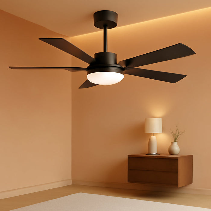 Ceiling Fan Lights, 52" Ceiling Fans with Lights and Remote, Farmhouse Ceiling Fans with Light Quiet Reversible DC Motor, Dual-Finish LED Ceiling Fan Light for Living Room, Bedroom, Kitchen