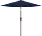 7.5FT Patio Umbrella Table Market Umbrella with 6 Sturdy Ribs, Button Tilt/Crank Heavy-Duty round Outdoor Umbrellas for Garden, Deck, Backyard,And Pool, Navy