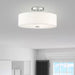 Mercury 3 Light Brushed Nickel Flush Mount