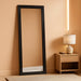 Full Length Mirror 65"X24" Solid Wood Frame Floor Large Mirror for Living Room, Bedroom Hanging or Leaning Wall-Mounted, Black