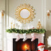 Sunburst Mirror Gold TwentyFourInchDiameter Wall Decor