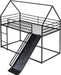 Twin Over Twin IndustrialGradeSturdy Bunk Bed Black