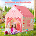 Kids Play Tent with Rug for Girls Large Fairy Playhouse for Kids Princess Cas...