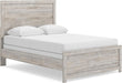 Signature Design by Ashley Jonnifer Full Panel Bed Frame, Light Gray Bedroom Furniture with Panel Headboard, Engineered Wood and Decorative Laminate, Relaxed Casual Style