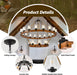 60" 2-Tier Wagon Wheel Chandelier 27-Light Extra Large Wood Chandeliers