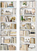 82" Tall Bookshelf Set of 2, 7-Tier Double Open Shelves Bookcase