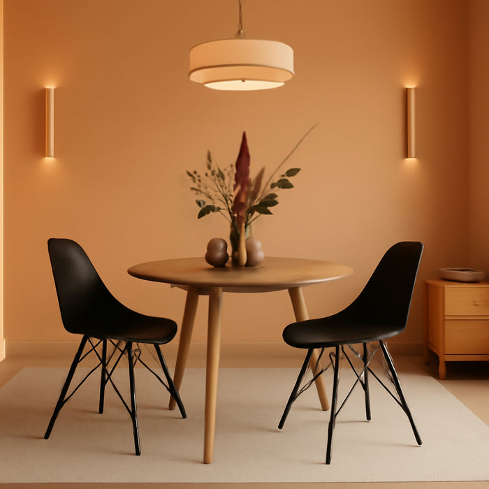 4-Light Drum Chandeliers, 18" Pendant Light Fixture with 2-Layer Fabric Shade E26 Bases, Adjustable Swivel Joint Hanging Light Fixture for Bedroom Living Room Kitchen Hallway, Antique Brass