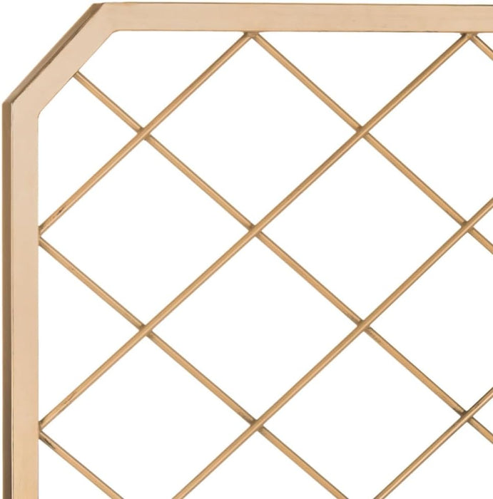 Stitch Headboard, Queen, Antique Gold