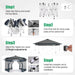 16x16 Pop Up Gazebo Weatherproof MosquitoNetting Shelter