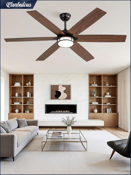 60 Inch Contemporary Ceiling Fan Silent Performance