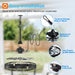 20 Inch Outdoor Ceiling Fan without Light, IP65 Waterproof Plug in Caged Hanging Fan, Remote Control, 6 Speeds Reversible Outdoor Fans for Patio, Gazebo, Pergola, Porch