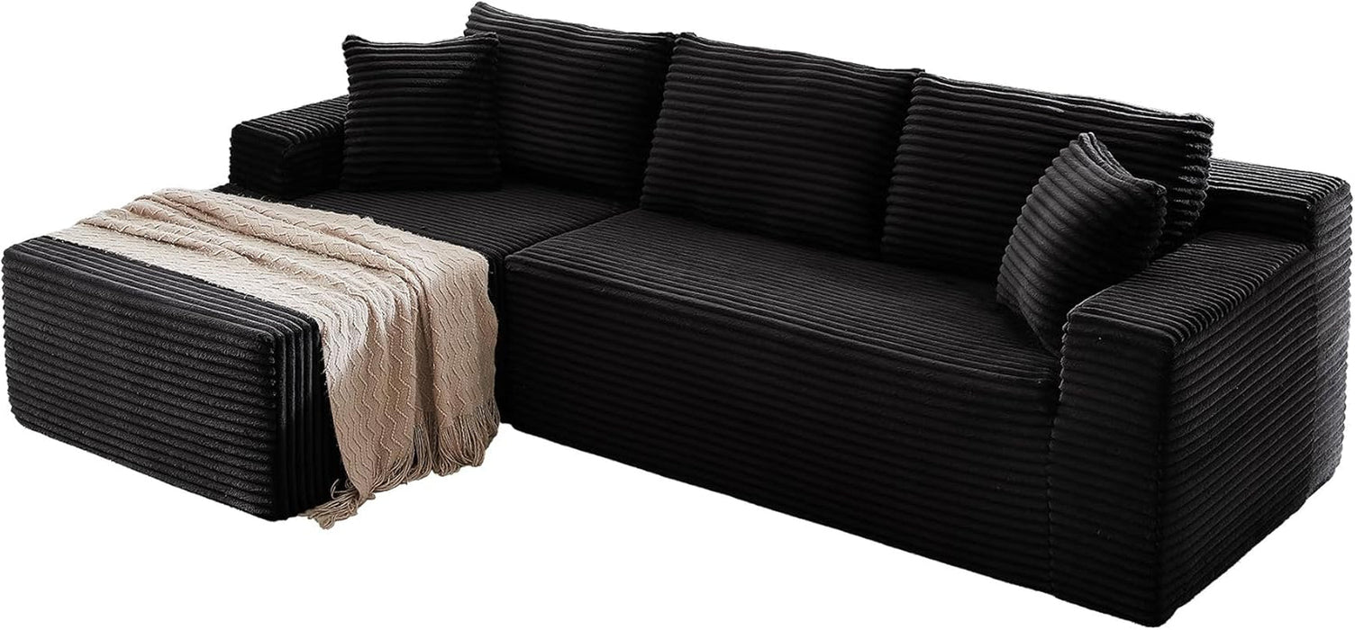 104 Inch L Shape Modular Sectional Couch with Chaise - ShipItFurniture