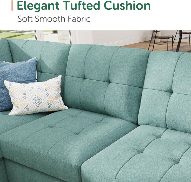 Sectional Sleeper Sofa Bed With Integrated Storage