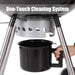 18 Inch Kettle Charcoal BBQ Grill with Wheels, Portable Charcoal Grill with Porcelain-Enameled Lid & Ash Catcher for Outdoor Cooking Barbecue Camping Picnics Tailgating, Black