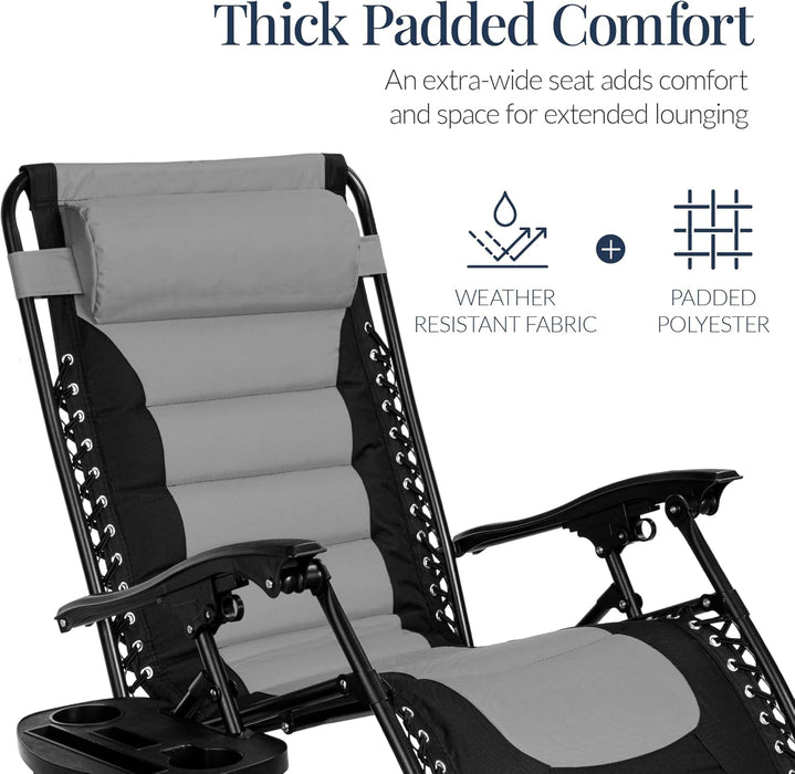 Oversized Padded Zero Gravity Chair Recliner