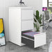3 Drawer File Cabinet with Lock, Vertical Lockable Filing Cabinet