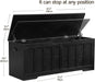 47.2" Storage Chest Extra Large,Storage Trunk with 2 Safety Hinges,Wooden Storage Bench,Shoe Bench,47.2X15.7X19.1 Inch,Easy Assembly,Storage Bench for Bedroom,Living Room,Entryway(Black).