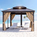 10' X 14' Heavy Duty Hardtop Gazebo for All Weather, Galvanized Steel Double Roof Canopy with Netting & Curtains – Ideal for Patio, Backyard, Deck & Lawn Gatherings