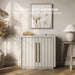 36" Libra Sideboard Buffet Cabinet - White Sand