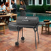 Charcoal Grill with Offset Smoker,Bbq Grills with Side Table,Outdoor Cooking with 714 Square Inches,Backyard Camping Picnics, Patio and Parties, Black by