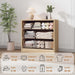 3 Dresser for Bedroom, 30.5" Tall Dresser, Freestanding Vertical Drawer with Storage, Wooden Closet Chest Storage for Living Room, Hallway, Entryway, Natural Oak