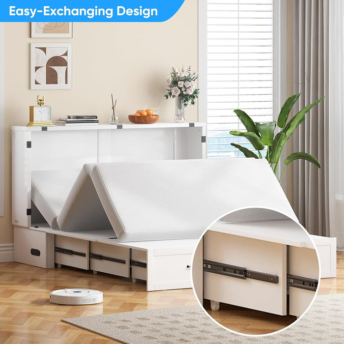 Queen Murphy WallBed With Integrated Mattress Included