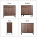 Sideboard Buffet Cabinet Storage, Modern Console Fluted Credenza