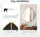 Asymmetrical Wall Mirror Matel Gold Framed Wall Mirror for Living Room Bedroom Bathroom Entryway Wall Decor 28.2" L X 27.8" W Ele-003Gold