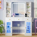 White Deluxe Makeup Vanity Desk Illuminated Mirror
