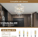 Farmhouse Crystal Ceiling Light Fixture, 3-Light Semi Flush Mount Crystal Chandelier Light Fixture Rustic Vintage White Pendant Ceiling Lamp for Hallway Corridor Kitchen Entryway Bedroom Living Room