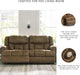Boothbay Classic Faux Leather 2 Seat Power Reclining Sofa with USB Ports, Dark Brown