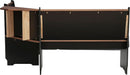 Black and Pecan Breakfast Dining Set Ardmore Nook