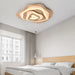 Nordic Irregular Flush Mount Solid Wooden Ceiling Light for Living Room