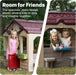 Charming Cottage Kids Playhouse, Indoor and Outdoor Clubhouse Playset, Interactive Sounds, Toddlers 2+ Years Old, Easy to Assemble